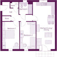 Floor Plan for plots 84,88, 92 and 143