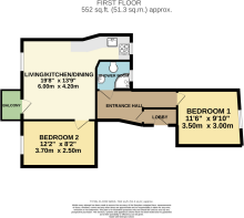 Flat 4 Cowley Court Floorplan
