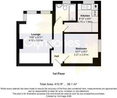 Floorplan - Flat 3, 6, Goda Road, Littlehampton, B