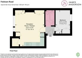286722 - Flat 3, 132, Felsham Road London, SW15 1D