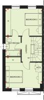 First floor plan of our 3 bed Norbury home