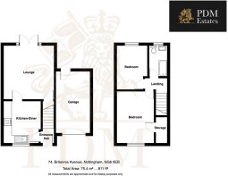 74 Britannia Avenue Nottingham NG6 0EB - Floor Pla