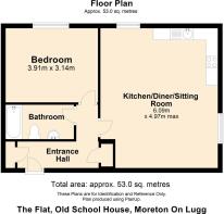 FloorPlan The Flat, Old School House, Moreton On L