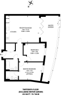 Floorplan area for info only, not for £/sq. ft valuation