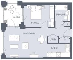stylised floorplan