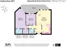 Flat 40, West Heath Place, 1B Hodford Road NW1 7JL