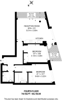 Floorplan area for info only, not for £/sq. ft valuation