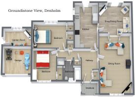 Groundistone View, Denholm - 3D - 1. Floor - Lette