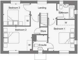 Dandara - Buckmore Green - The Hampton V1, Home 66 floorplan
