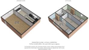3D Floor Plan - Kingston Close L12 9LD
