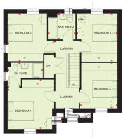 First floor floorplan of the Halton