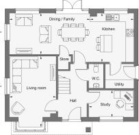 Dandara - Braeburn Fields - The Chartwell, Home 117 floorplan