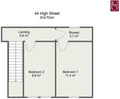 Floorplan letterhead - 44 High Street - 2nd Floor 