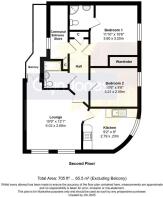 Floorplan - Flat 10 Netley Court River Road Little