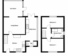 Clean Black-and-White House Floor Plan.png