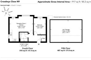 Flat 43, Crosskeys Close N9 7AD-Floor Plan