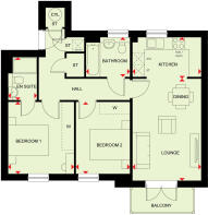 Coleford Apartment floorplan at Kingfisher Park Plot 92 95 98