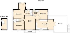 Flat 2, Dubrovnik, Criccieth - all floors (2).JPG