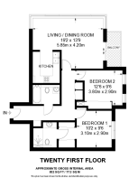 Floorplan area for info only, not for £/sq. ft valuation
