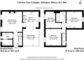 2 Hinton Farm Cottages, Ablington, Bibury GL7 5NX.