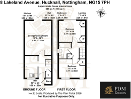 8 Lakeland Avenue Nottingham NG15 7PH - Floor Plan