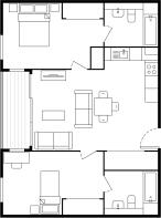 2-bed - 2B3P TYPE...
