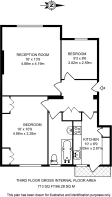 Floorplan area for info only, not for £/sq. ft valuation