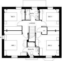 Bradgate Standard First Floorplan