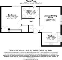 Flat 5, 1 Manor Road Floor Plan.JPG