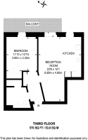 Floorplan area for info only, not for £/sq. ft valuation