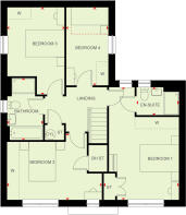 First floor of the 4 bedroom Lavenham