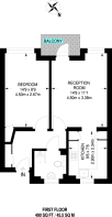 Floorplan area for info only, not for £/sq. ft valuation