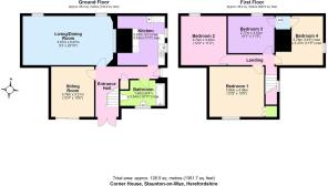 Floor Plan Corner House, Staunton-on-Wye HR4 7LS (