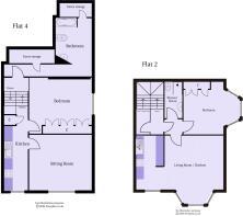 Flat 2 and Flat 4 floor plan
