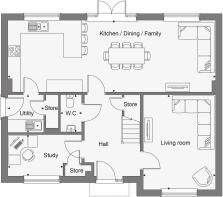 Dandara - Wittering Place - The Kingston, Home 70 floorplan