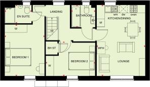 First floor plan of our Alverton home