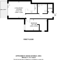 Floorplan area for info only, not for £/sq. ft valuation