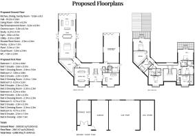 Proposed floor plan measurements