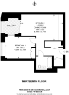 Floorplan area for info only, not for £/sq. ft valuation