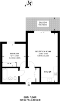 Floorplan area for info only, not for £/sq. ft valuation