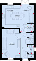 Ground floor plan of the Hazelborough