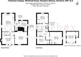Floor plan, Thatched Cottage, HR1 4LA