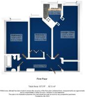 Floorplan - Flat 47 Milliers Court, Worthing Road,