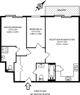 Floorplan area for info only, not for £/sq. ft valuation