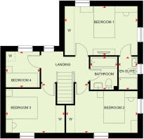 First floor of the 4 bedroom Alderney