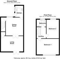 Floorplans 4 Langley Street, Langley Park, Durham.