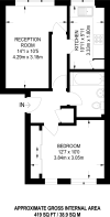 Floorplan area for info only, not for £/sq. ft valuation