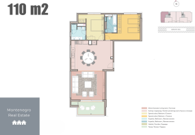 2 bedroom 110 m2
