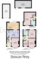 74 Wroxham Gardens, Hertfordshire EN6 - floor plan