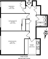 Floorplan area for info only, not for £/sq. ft valuation